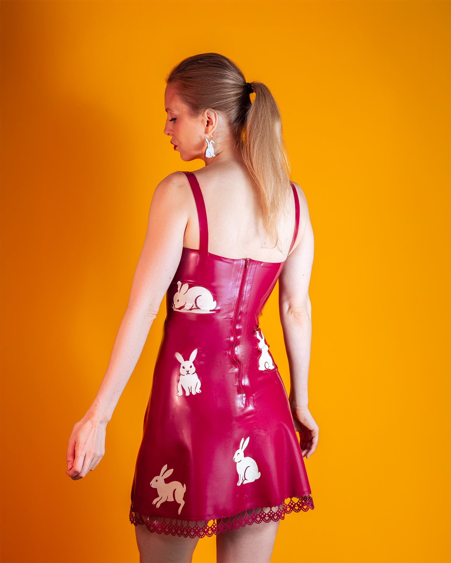 Bunny Mini Dress with Lace