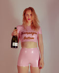 Champagne Bottom Cropped T-Shirt